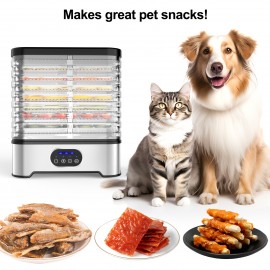 [Digital Dehydrator] Digital Food Dehydrator | US Home Dried Fruit Machine with Timer and Temperature Control, Visible Grid Food Dryer, Suitable for Fruits, Herbal Tea, Dog Snacks, Herbs, Fish Jerky, Meat Snacks, etc., Two Colors Available