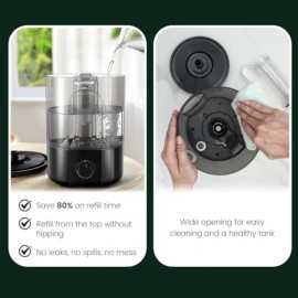 1 Gallon Reptile Humidifier Fogger with Adjustable Mist Output, Auto Shut-Off & Timer - Heavy-Duty Construction, Large Capacity for Bearded Dragons, Geckos, Snakes, Tortoises, Lizards, Amphibians - Ideal for Desert Reptiles, Chameleons