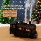 Creative Train-Shaped Diffuser, 2 Mist Outlets with Colorful Atmospheric Lights, Fun Jellyfish Spray Humidifier, Two-Level Timer Setting, Quiet Humidifier for Office/Bedroom, Humidifier for Bedroom, Humidifier for Large Room