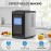 Ice Maker Countertop, Portable Ice Machine with Self-Cleaning, 26 lbs/ 24Hrs, 8 Cubes in 6 Mins, Quiet Compact Ice Maker for Home, Kitchen, RV, Camping, Ice Maker with Handle