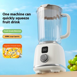 Multifunctional USB Rechargeable Juicer with Digital Display - Perfect for Smoothies, Milkshakes & Fresh Fruit Drinks - Easy to Clean, Ideal for Home, Office, Travel - Portable Mixer, Juicer for Smoothies., Portable Juicer, Fruit Juicer Machine, Smoothie Blender, Blender Juicer, Juice Blender, Juicer Machine, Travel Blender, Office Appliance, Portable Blender, Multifunctional Juicer, Compact Design, Modern Appliance, Low Maintenance, Removable Parts, Home Cooks,