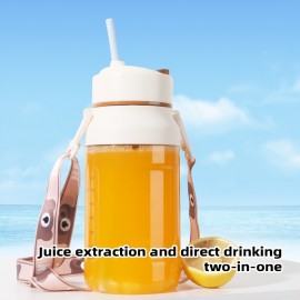 [800ml Large Capacity Juice Cup] 800ml Large Capacity Juice Cup with 14-Leaf Blades, Quick-Freeze Fresh Fruit Smoothie, One-Press Operation (Portable Leak-Proof + Direct Drinking Design), Perfect for Fitness, Outdoor Picnics, Family Gatherings, and Office Hydration - Lightweight, Efficient, and Easy to Clean, Juice Blende