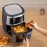 1.59gal Family Air Fryer Oven with Large Basket, Digital Timer & Keep Warm Function, Powerful 1350W, Stainless Steel Exterior & ABS Construction, for Home, Parties, Restaurants - Compatible with US Outlets (110-240V), Restaurant Equipment, Sleek Design, Durable Construction, Multifunctional Cooker, Professional Kitchens