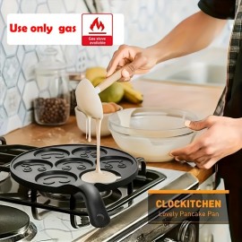 7-Mold Mini Pancake Pan – Non-Stick, Durable Aluminum Alloy for Easy Cleaning & Fun Shapes at Breakfast Time