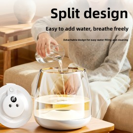 101.44oz Large Capacity Humidifier with Dual Nozzles, Quiet Operation, Digital Humidity Display, 7-Color Night Light, Overflow Protection, Suitable for Home, Office, Dormitory, Humidifier For Home, Office Humidifier, Modern Humidifier