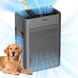 Large Room Air Purifier for Home with Smart Mode, PM2.5 Display, 22dB Sleep Mode, AromaRelax, Covers Up to 1295 Sq.Ft & 360° Air Outlet