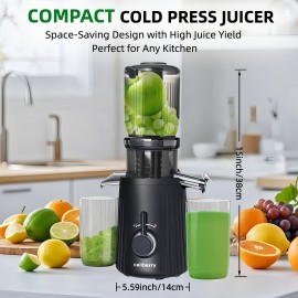 Celiberry Slow Masticating Cold Press Juicer Machine with 4.1